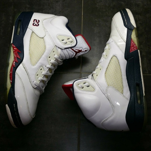 Nike Air Jordan V 5 Olympics Sz 10 - Picture 4 of 8